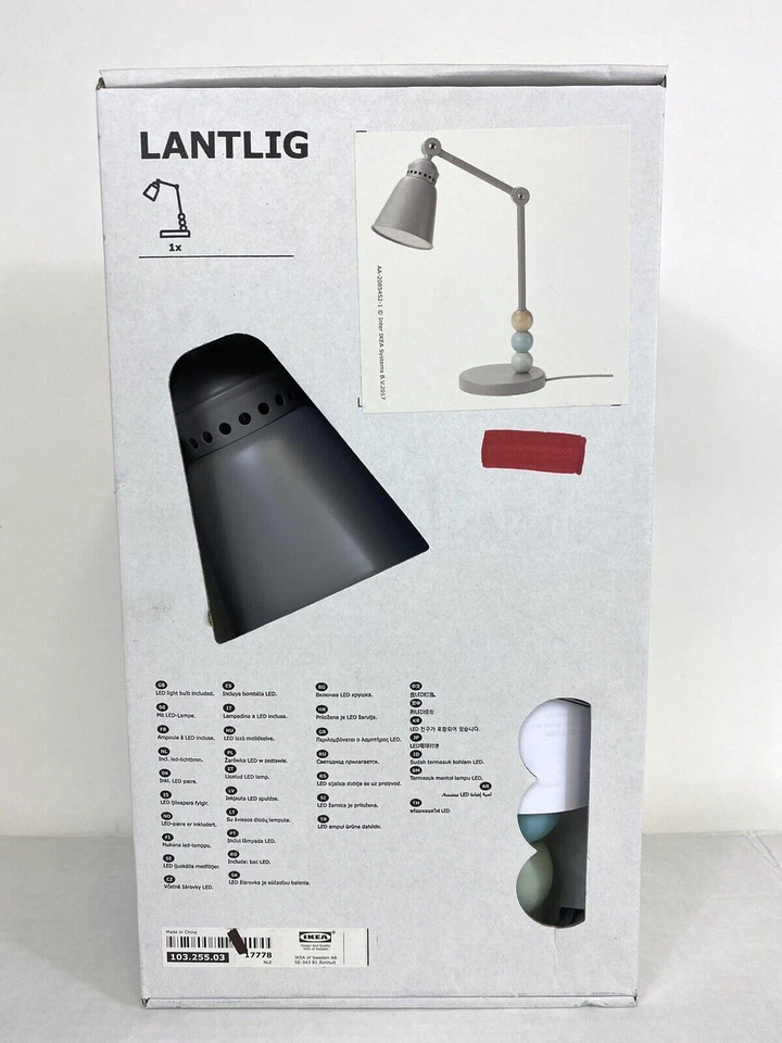 Ikea Lantlig Lámpara de Mesa Habitación Infantil Luz LED Nueva 13" 103.255.03 Foto 1 de 1