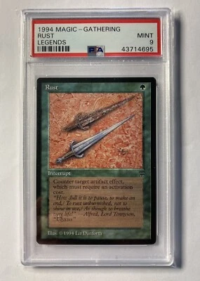 Magic The Gathering ✨RUST ✨Legends PSA 9 MINT 1994 Low population (17) MTG - Image 1 of 2