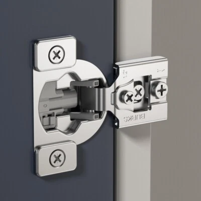 Burks 1/2"" Superposición Ajustable Cierre Suave Oculto Gabinete Bisagras - Paquete de 100 Foto 1 de 4