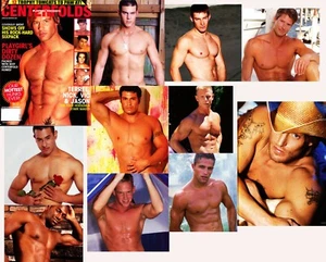 PLAYGIRL CENTERFOLDS 64 HAIRY BLOND BRENT! VERY HOT COVER MAN! THEN THE FOUR HOR - Picture 1 of 3