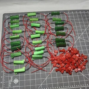 28pcs 50W 6ohm Load Resistors for Led Turn Signal Lights kit bulk repair w clips - Picture 1 of 8
