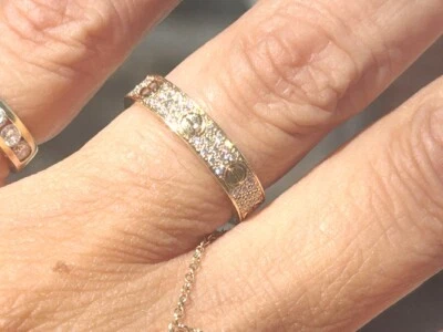 Cartier 18K Yellow Gold Love Wedding Band Diamond Paved 0.31 Carats Box & Papers - Image 1 of 4