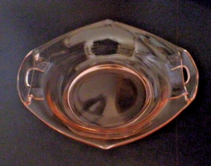 Vintage Rosa Depression Glas Bonboniere - Bild 1 von 5