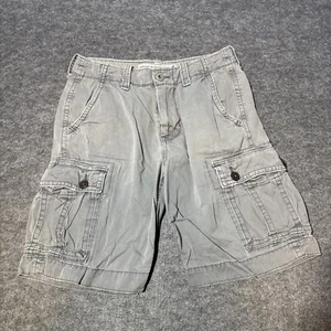 Mens America Eagle Outfitters Classic Length Gray Cargo Shorts Size 30 - Picture 1 of 8