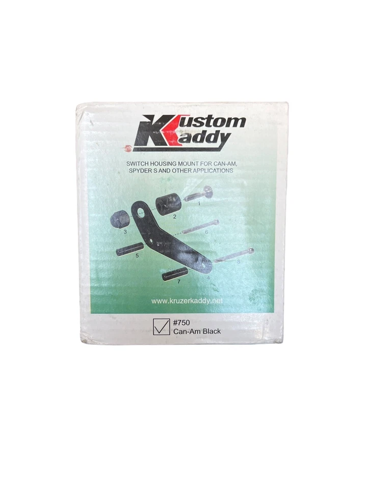 Kruzer Kustom Kaddy Can Am Spyder Black Drink/Cup Holder Handlebar Mount NEW - Image 1 of 1