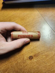1 Roll of Lincoln Wheat Cents Pennies 1909-1919 Teens Mixed Lot 50 Coins - Picture 1 of 10