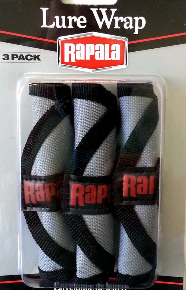 Rapala Lure Wrap / Lure Protectors With Cover And Hook Guard - 3 Pack RLWR