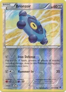 Pokemon XY Fates Collide Bronzor Reverse Holo 60/124 - Picture 1 of 1