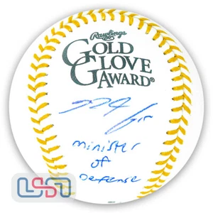 Nolan Arenado Cardinals Signed "Minister of Defense" GG Baseball USA SM JSA - Picture 1 of 4