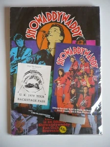 Showaddywaddy 1976 Fan Club Poster / 1979 Backstage Pass / Promo Pen / Postcard - Picture 1 of 12
