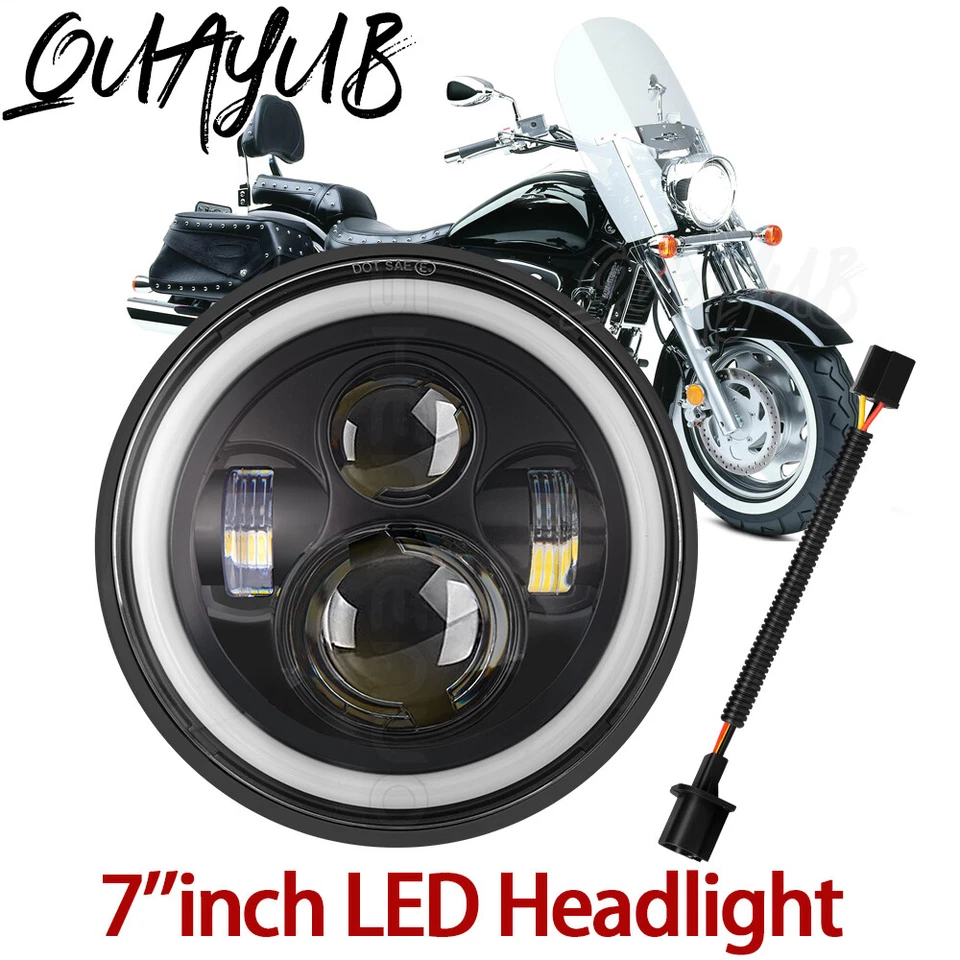 LED Headlights Kit For Suzuki Intruder Volusia VS VL 700 800 1400 1500 Boulevard Foto 1 de 4