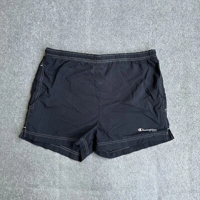 CHAMPION Herren Badehose Badeshorts Large Beach Shorts Logo Retro 16712 Schwarz - Bild 1 von 4