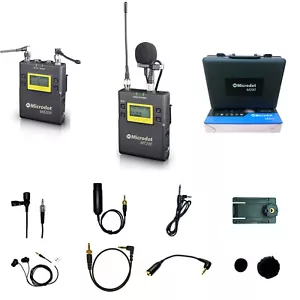 SISTEMA DE MICRÓFONO UNI LAVALIER INALÁMBRICO MICRODOT M200 MONTAJE DE CÁMARA - Imagen 1 de 5