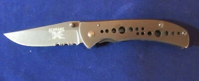 SCH50S Schrade X-Timer Folding Titanium Framelock Penkinfe - Image 1 of 4