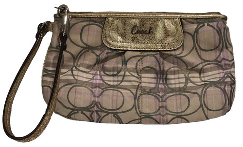 Coach Signature Large Wrislet lavanda e oro usatoe ottimeioni