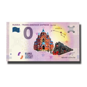 Billetes de recuerdo Euro Souvenir Rusia 2019-3 QEAH Irkutsk color - Imagen 1 de 3