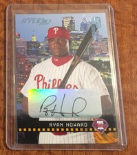 2004 Donruss Studio Ryan Howard Private Signings Rookie Card Auto #154 - SP 1/10