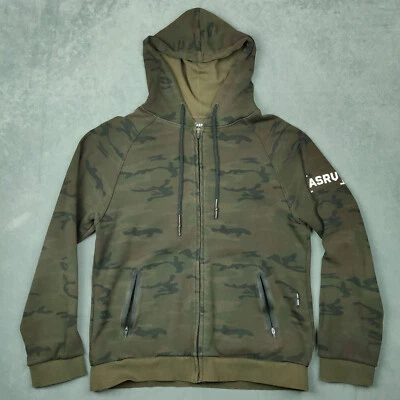 ASRV Hoodie Mens Medium Camo DSG 0162 Cotton Plus Full Zip Technical Workout - Image 1 of 4