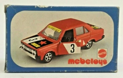 MEBETOYS 1:43 FIAT 131 RALLY A-98 MATTEL VINTAGE '70 NEW IN BOX CAR TOYS  - Immagine 1 di 4
