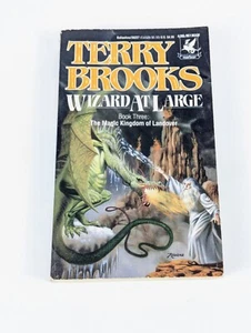 1989 Wizard At Large by Terry Brooks Del Rey Paperback - Foto 1 di 4