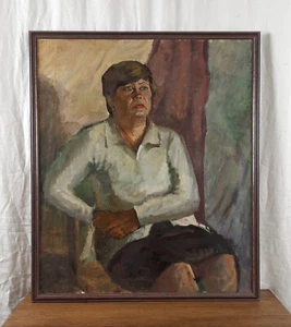 Retrato femenino, retrato de mujer, pintura al óleo original, artista ucraniano Psyuk - Imagen 1 de 13