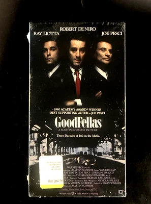 NEW FACTORY SEALED VHS "GOODFELLAS" RARE "GOLD WATERMARKS" Foto 1 de 4
