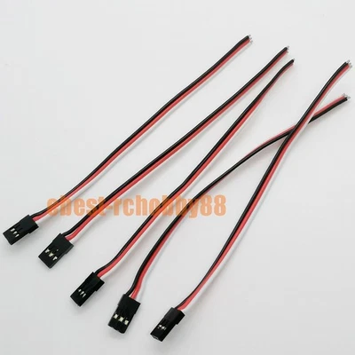 5pcs DIY Male Servo Plug 150MM 20AWG 100Cord Tail Pigtail Wire Connector Cables - Image 1 of 4