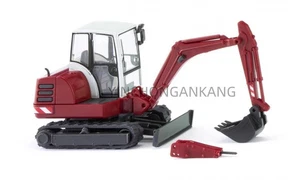 Wiking 1:87 Mini Excavator Fuchsia (Made in Germany) - Picture 1 of 5