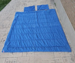 Vintage Tommy Hilfiger Denim Comforter in Blue 86x86” Jeans Quilt Queen Size - Picture 1 of 21
