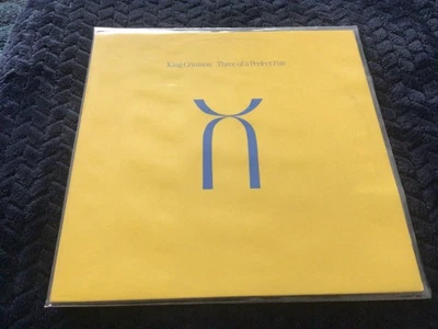 King Crimson Three of a perfect pair vinyl LP record UK - Image 1 of 4