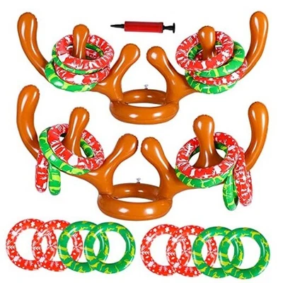  Рождественский надувной олень рога бросок игры для Xmas детей подростков вечеринки  - Изображение 1 из 4