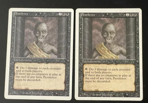 Pestilence 2x - Revised Edition - Lighty Played - Vintage MTG Magic - Bild 1 von 2