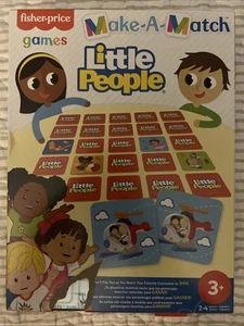 Fisher Price Make-A-Match Little People Theme  Memory Game Age 3+ New Sealed - Picture 1 of 5
