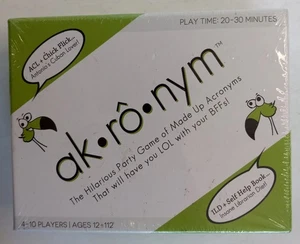 Party Game Akronym Kaiback Camp Games 4-10 Players Age 12+ Sealed - Picture 1 of 7