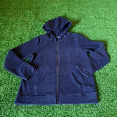 Place Navy Blue Cozy Fleece Long Sleeve Full Zip Hoodie Sweater Kids Size 16 XXL - Image 1 of 4
