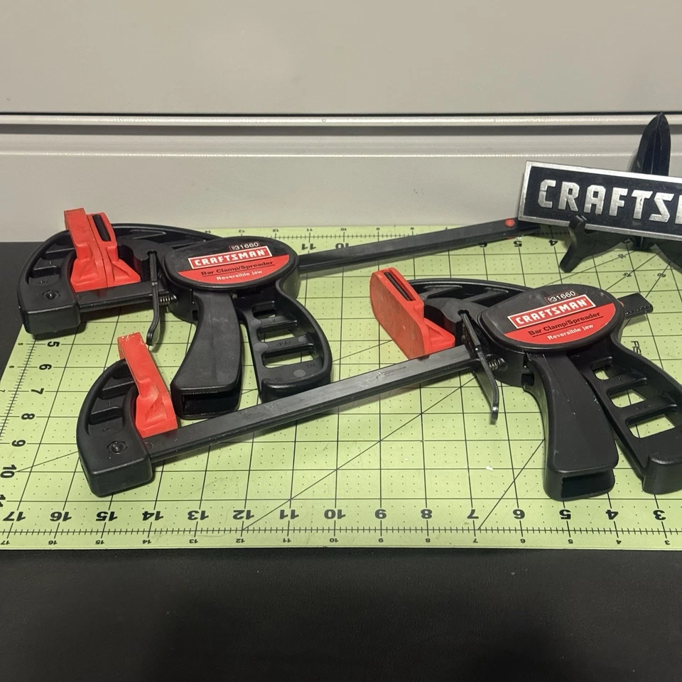 Abrazadera/esparcidor de barra Craftsman 6" #9-31660 mandíbula reversible abierta Foto 1 de 4