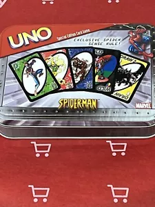 Marvel Spider-Man UNO Special Edition Card Game 2002 Collector Tin Spider Sense - Picture 1 of 5