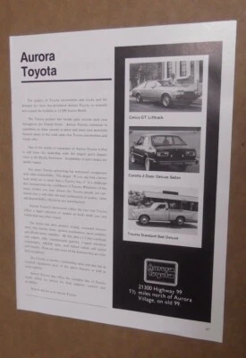 Celica GT-COROLLA 1979 camión vintage anuncio original 79 foto anuncio  Foto 1 de 2