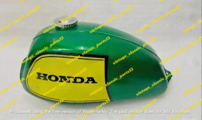 Honda SL125 SL100 K1 1973 to 1975 Model Green Painted Steel Petrol Tank — 第 1/3 张图片