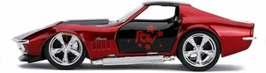 JADA TOYS 1:32 AUTO DIE CAST CHEVY CORVETTE STINGRAY 1969 HARLEY QUINN 253252015 - Foto 1 di 3
