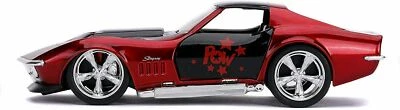 JADA TOYS 1:32 AUTO DIE CAST CHEVY CORVETTE STINGRAY 1969 HARLEY QUINN 253252015 - Immagine 1 di 3