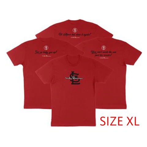 ST. LOUIS CARDINALS JULY T-SHIRT OF THE MONTH MIKE SHANNON 7/18/23 SGA SIZE XL Cover