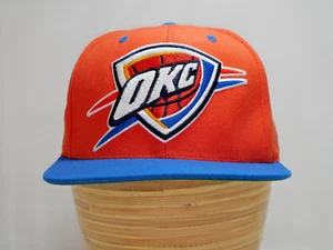 Oklahoma City Thunder OKC Mitchell & Ness 7 1/8 Embroidered Fitted Hat NBA - Picture 1 of 9