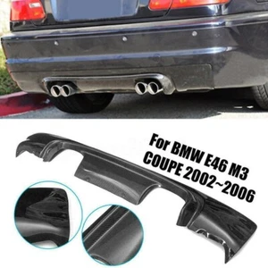 Rear Bumper Diffuser Carbon Fiber CSL Type 2 Tone For BMW E46 M3 COUPE 2002-2006 - Picture 1 of 10