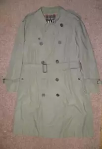 Gents DAKS / S.Simpson Picadilly Tailors Olive Cotton Trench Coat - 48" Chest - Picture 1 of 8