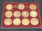 Set Of 11 Project Apollo Bronze Coin / Medals.