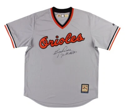 Camiseta cinza Boog Powell assinada Orioles Cooperstown com "1970 AL MVP" Insc - Imagem 1 de 3