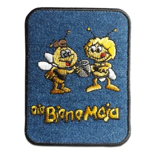 Aufnäher / Bügelbild - Biene Maja Willi Comic Jeansflick – blau – 9,1x6,9cm - Bild 1 von 1