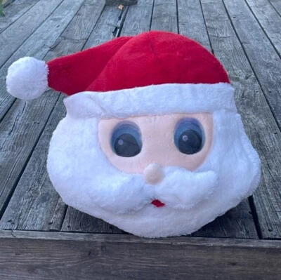 Dan Dee Plush Big Greeter Heads Santa Claus Costume Mascot Cosplay Furry Soft - Image 1 of 4
