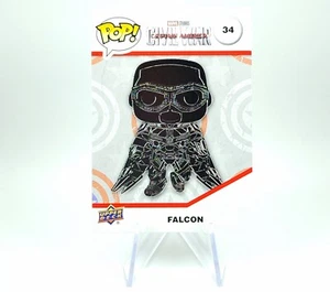2023 UD Funko Marvel Falcon Captain America Platinum Parallel Infinity Saga - Picture 1 of 12